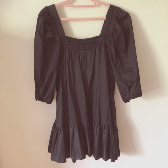 NWOT H&M Puffed Sleeve Cotton Dress - Picture 3 of 10